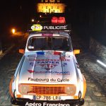 Le véhicule de Cathel BOYER et Aurélien FAVIER prend la pose pour TF2i à Monbazillac en attendant le départ du 4L Trophy 2017
